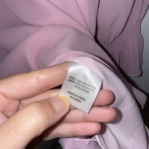 Tularosa Revolve Women’s Isla Dress Mini Long Sleeve Lilac Pink Size Small - Picture 5 of 5
